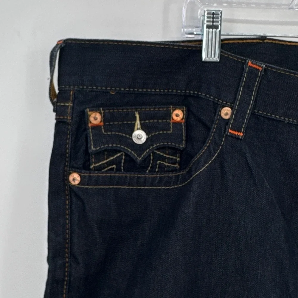 True‎ Religion Jeans Men 28 Dark Indigo Skinny Flap SN Body Rinse Denim